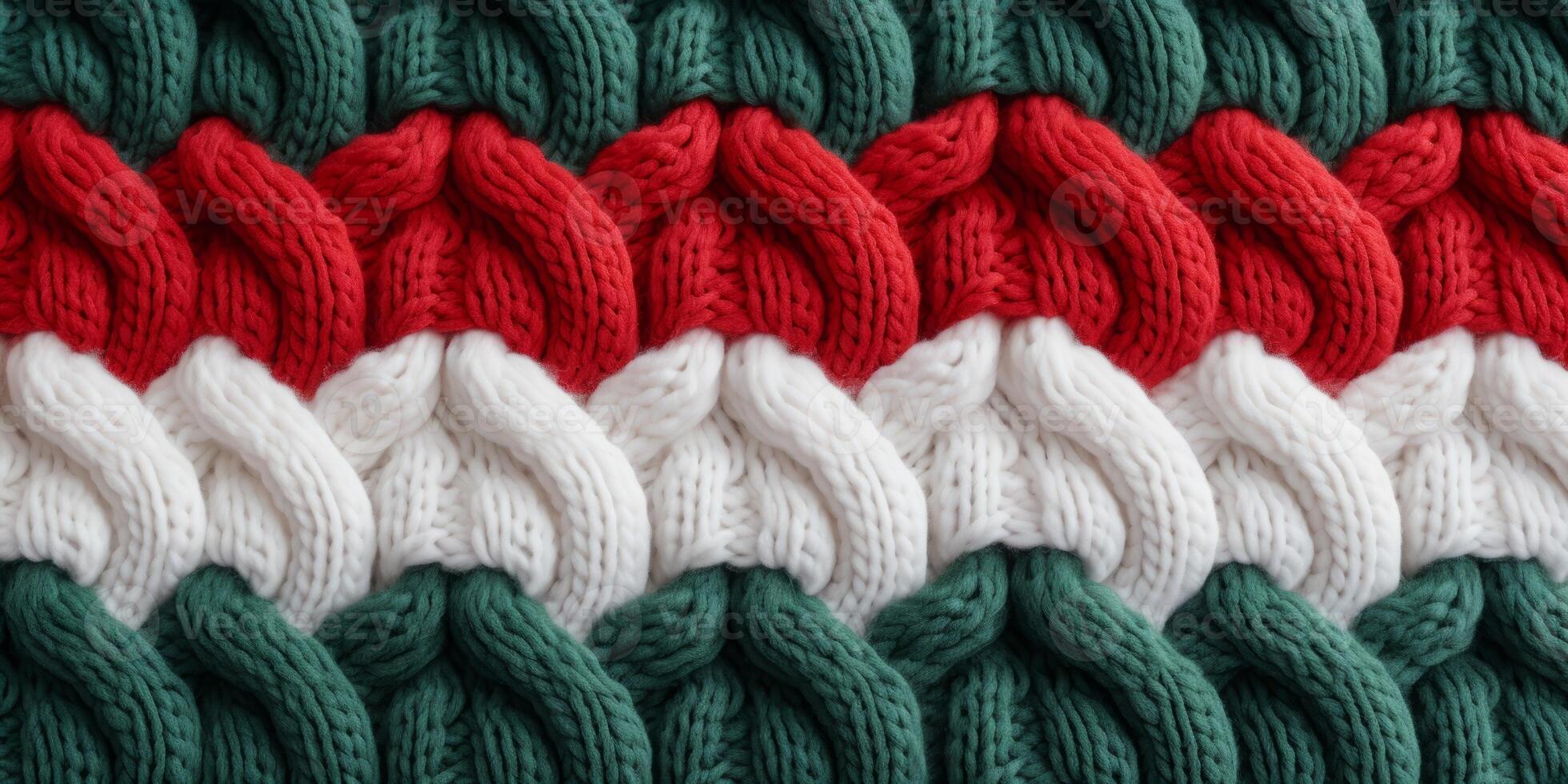 AI generated seamless knitted fabric texture Generative AI photo