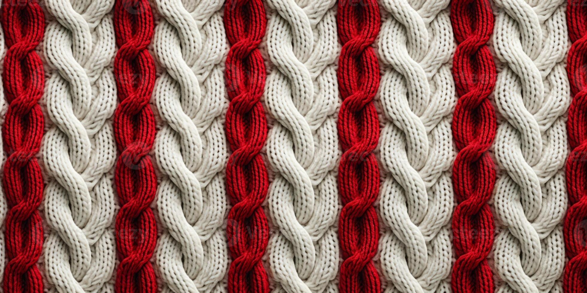 AI generated seamless knitted fabric texture Generative AI photo