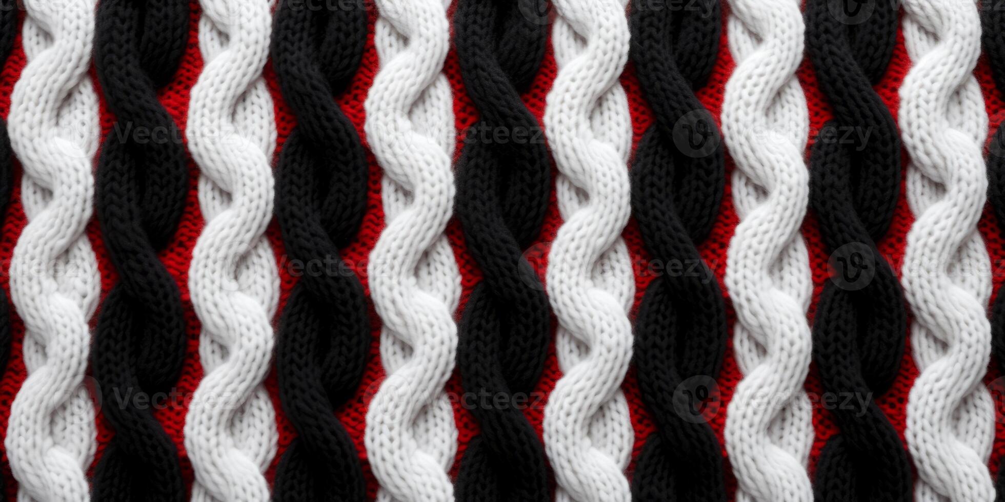 AI generated seamless knitted fabric texture Generative AI photo