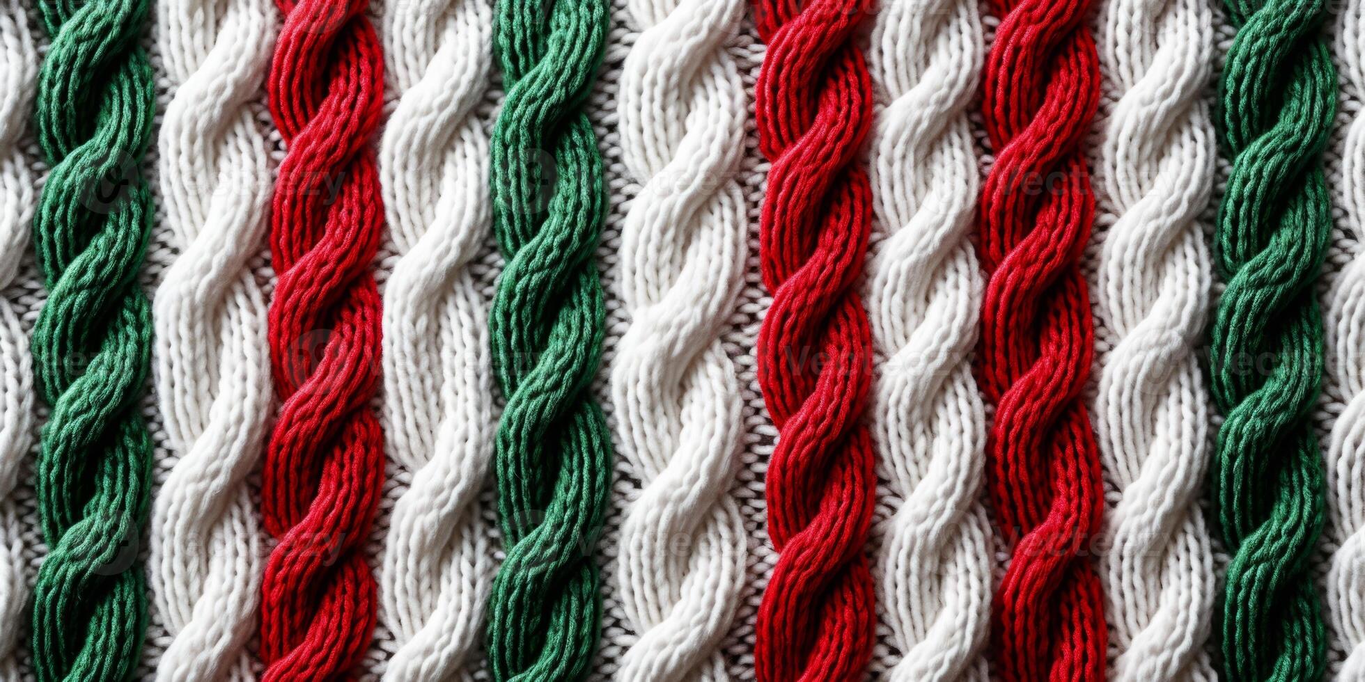 AI generated seamless knitted fabric texture Generative AI photo