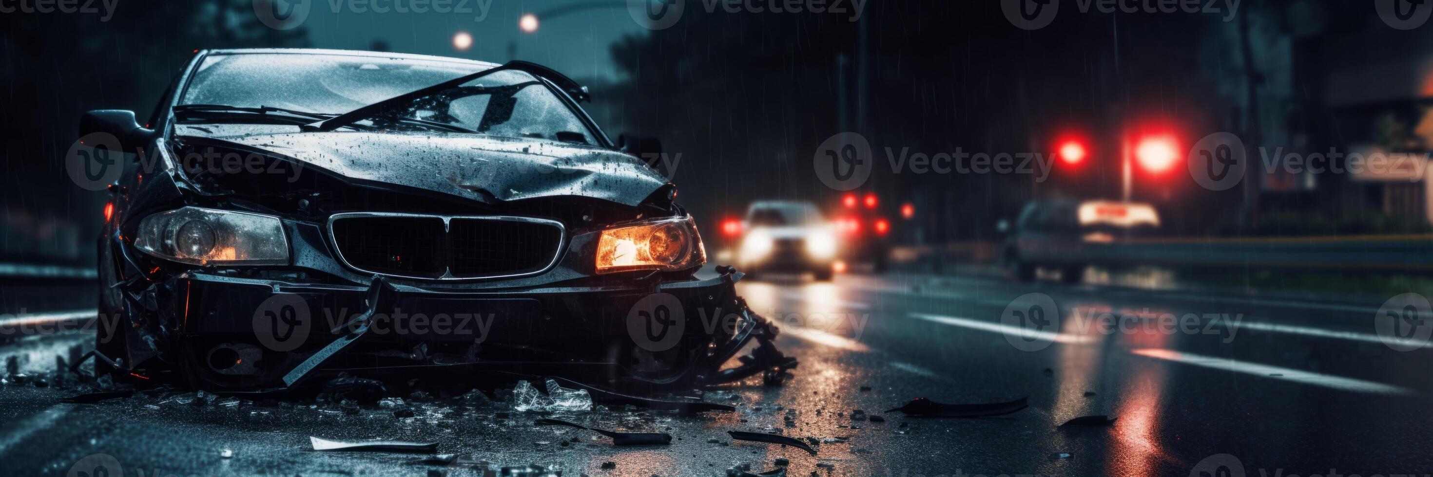 AI generated car in an accident on the road Generative AI 44529611 ... Circuit Diagram