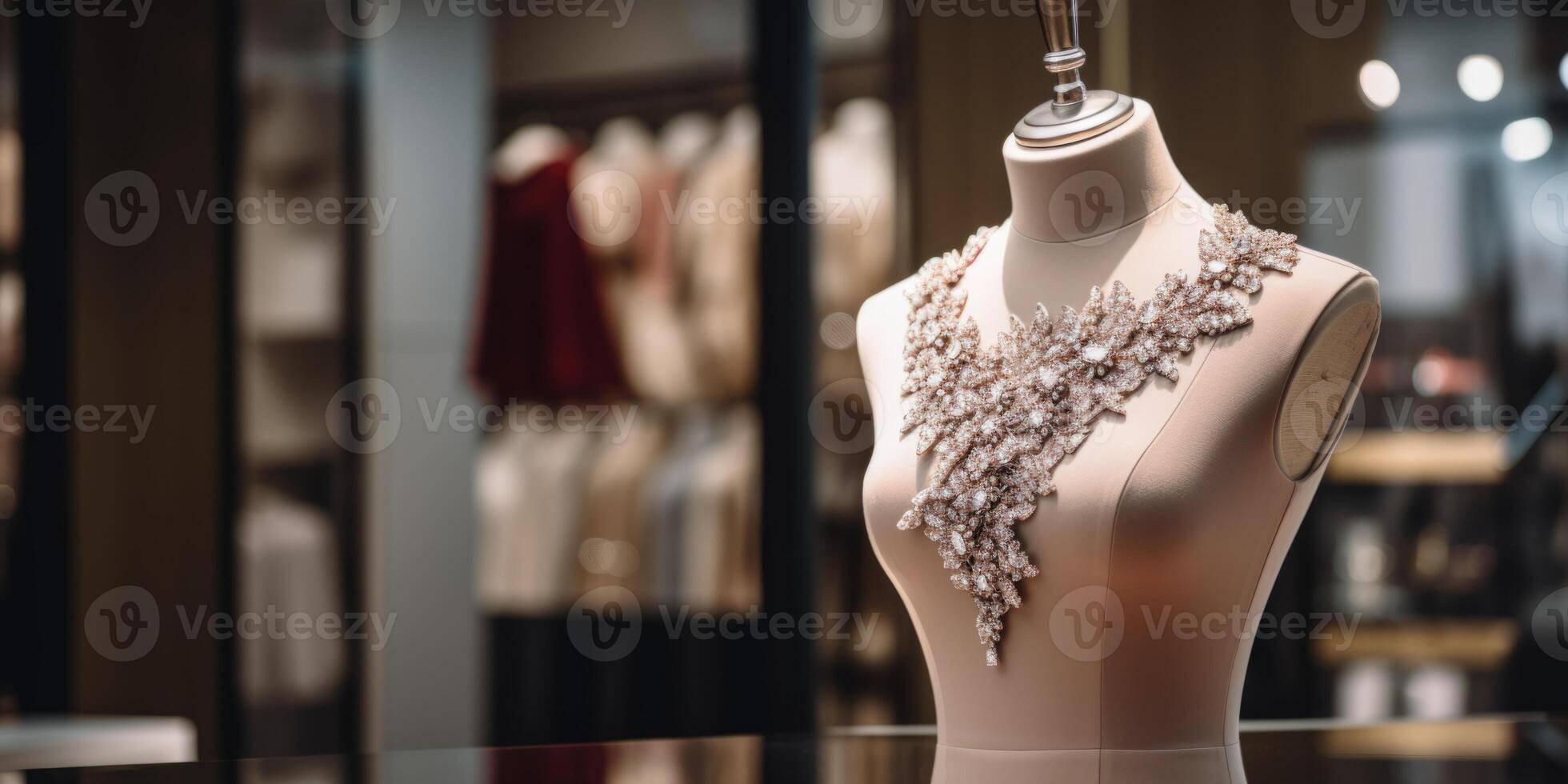 AI generated mannequin in a fashion store Generative AI photo