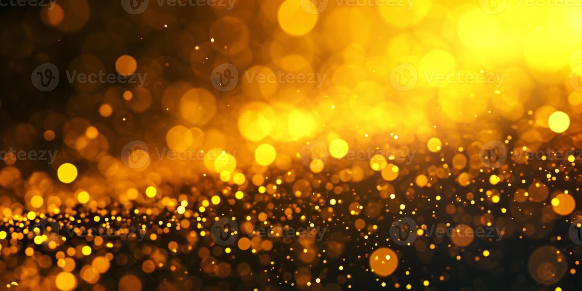 AI generated yellow abstract bokeh background Generative AI photo