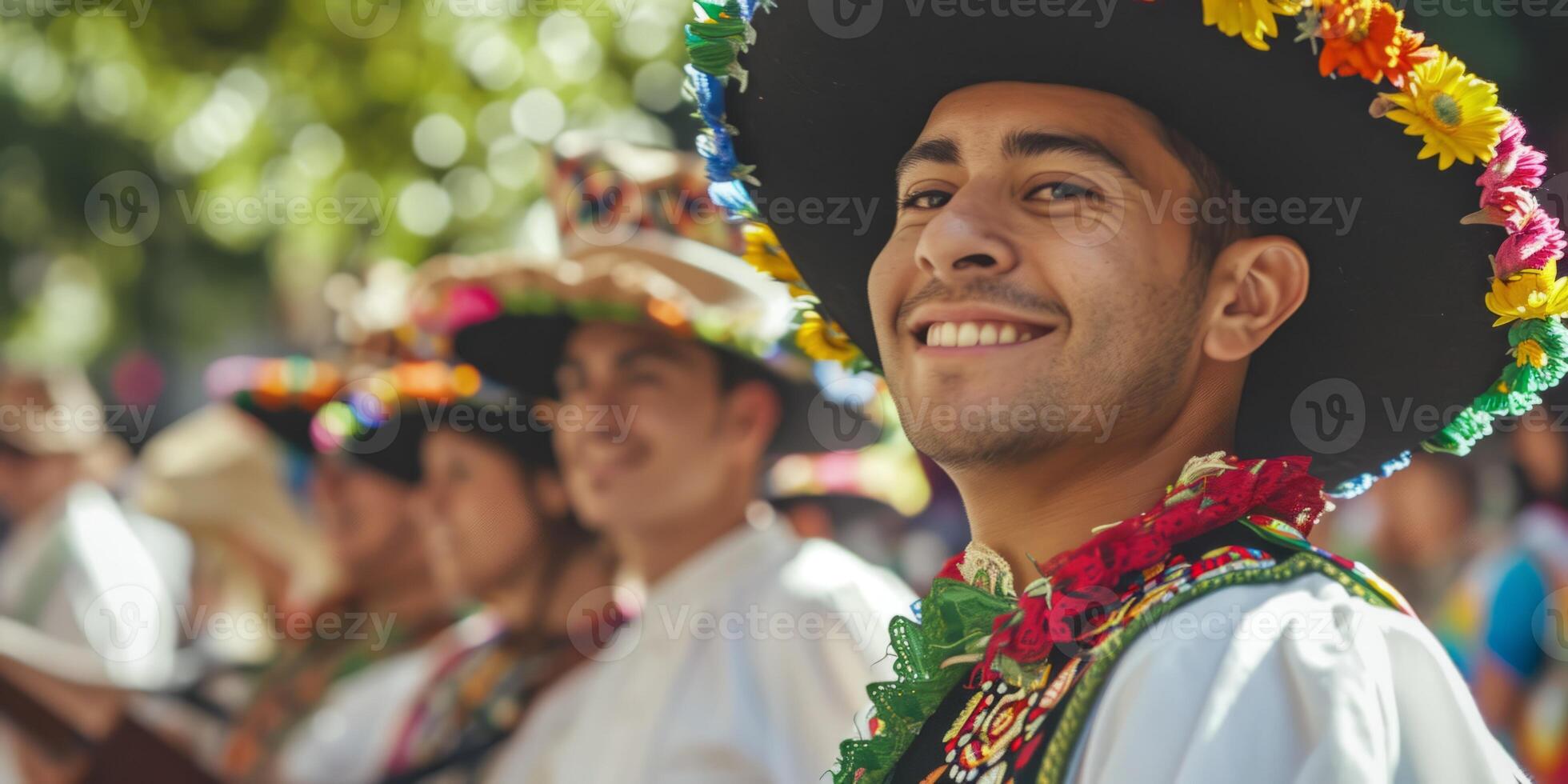 folk costume festival close-up portrait photo