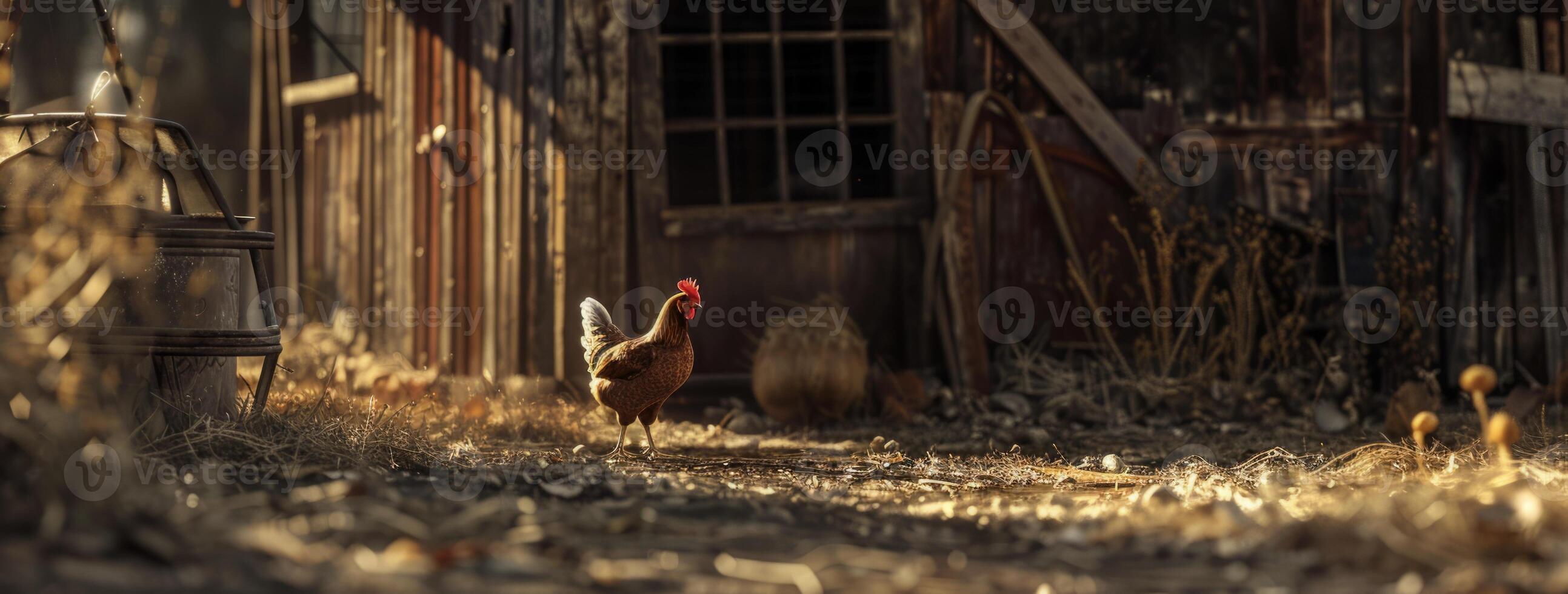 chicken in the coop photo