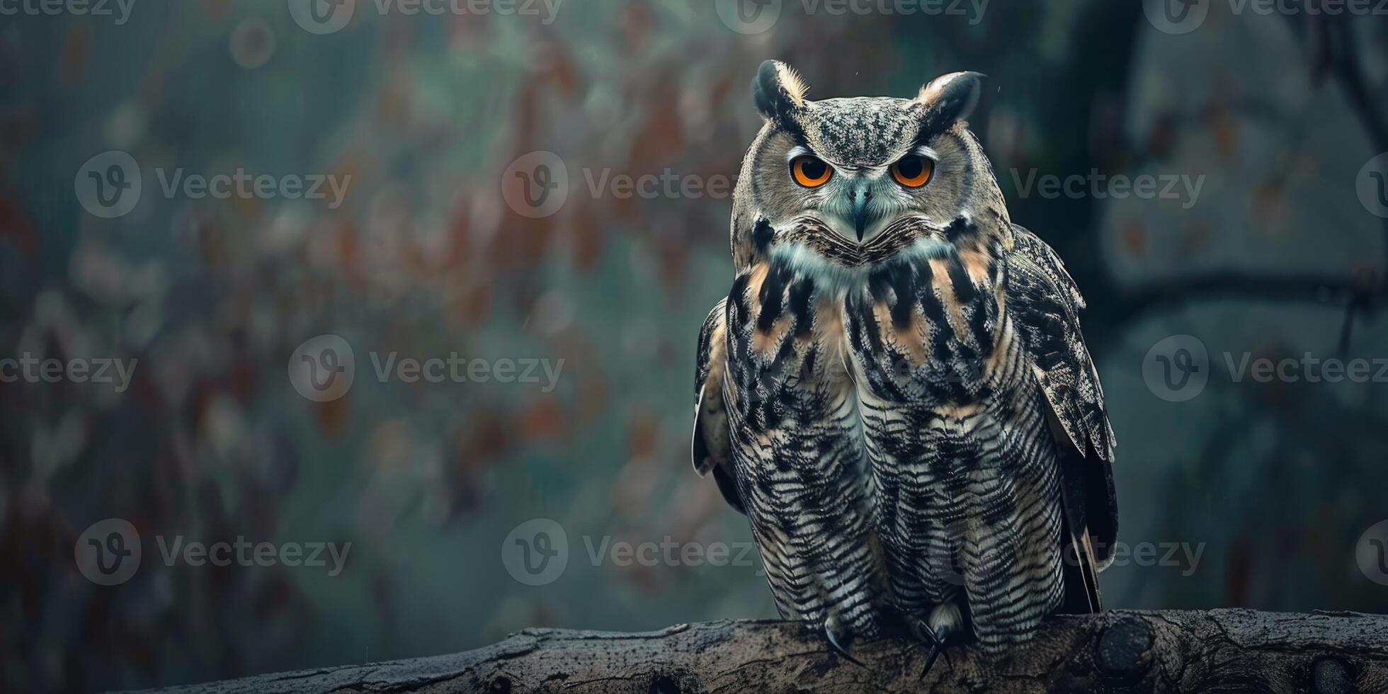 Owl on a branch tive photo