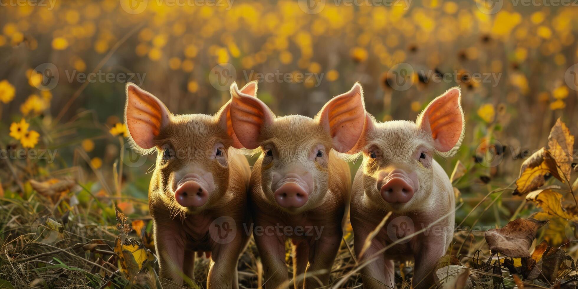 pigs in a pigsty on a farm photo