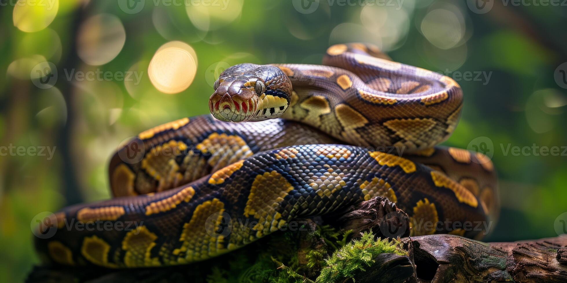 python on blurred background wild nature 44533953 Stock Photo at Vecteezy