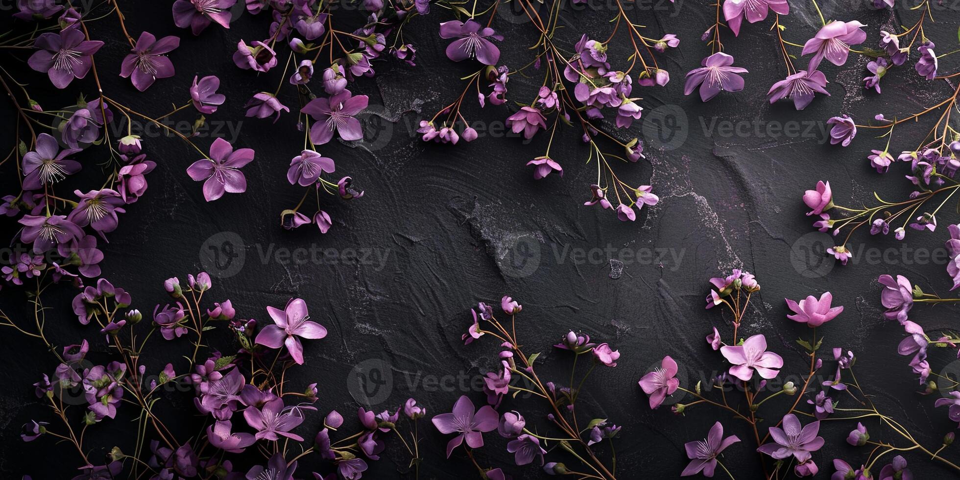 Abstract Botanical Florals background pattern photo