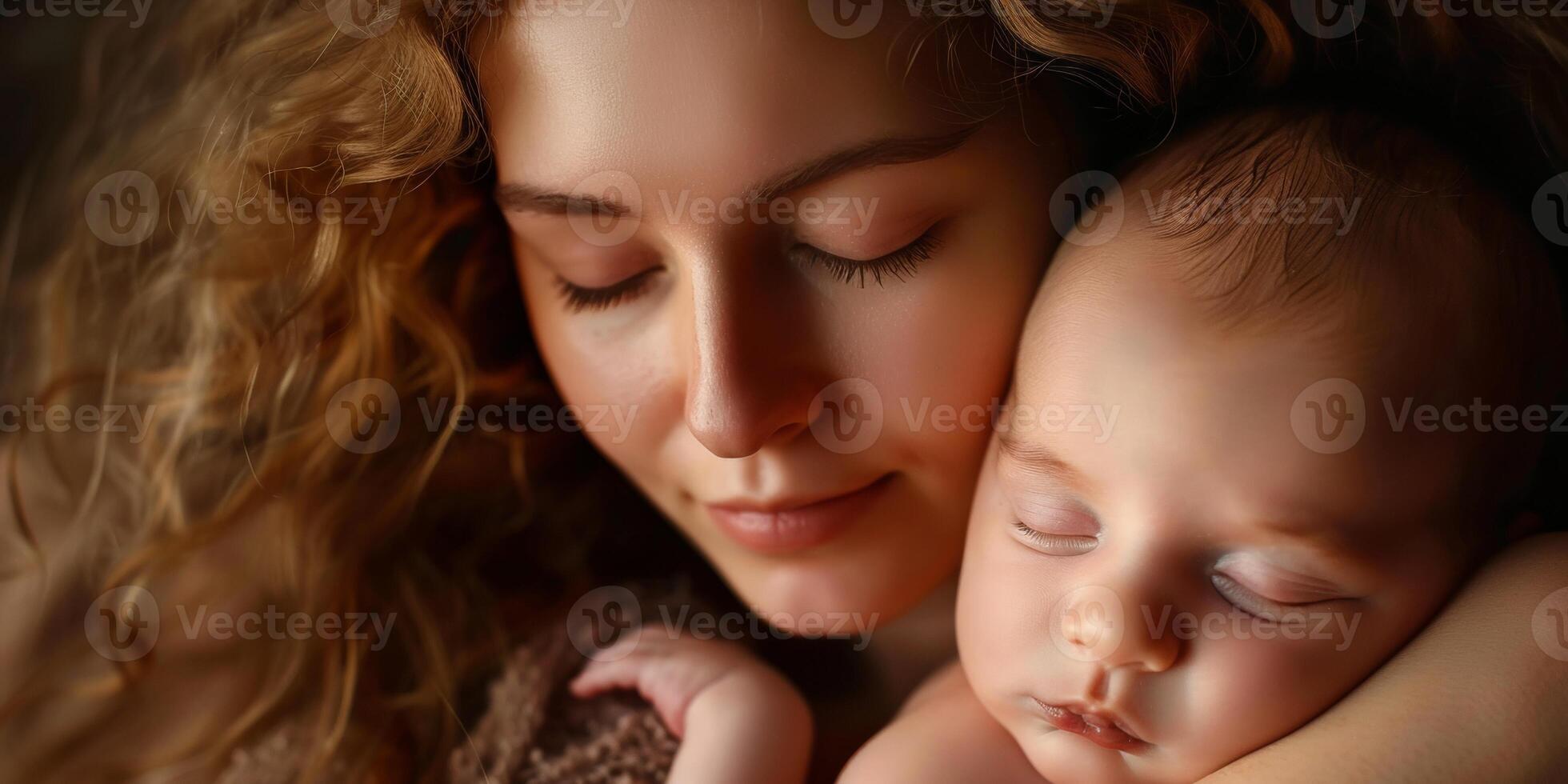 mother with her infant child photo