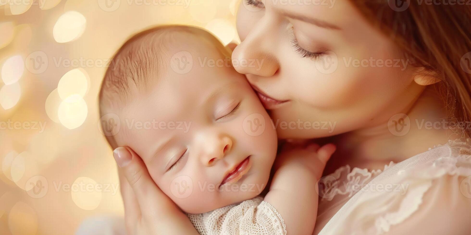 mother with her infant child photo