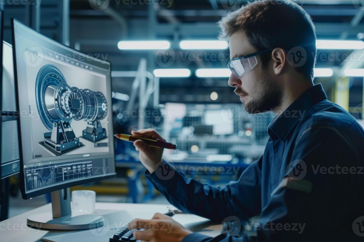 development engineer drawings photo