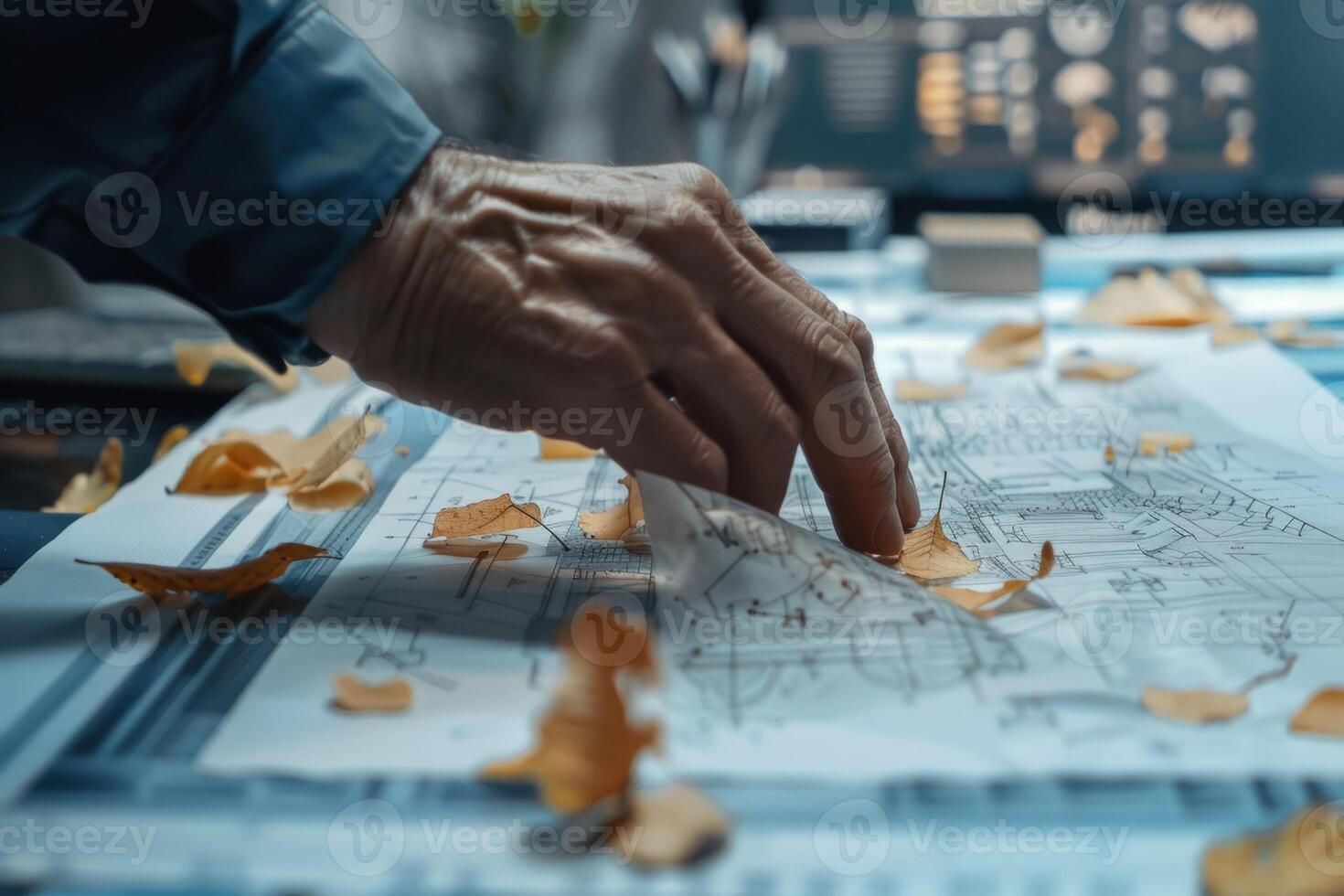 development engineer drawings photo