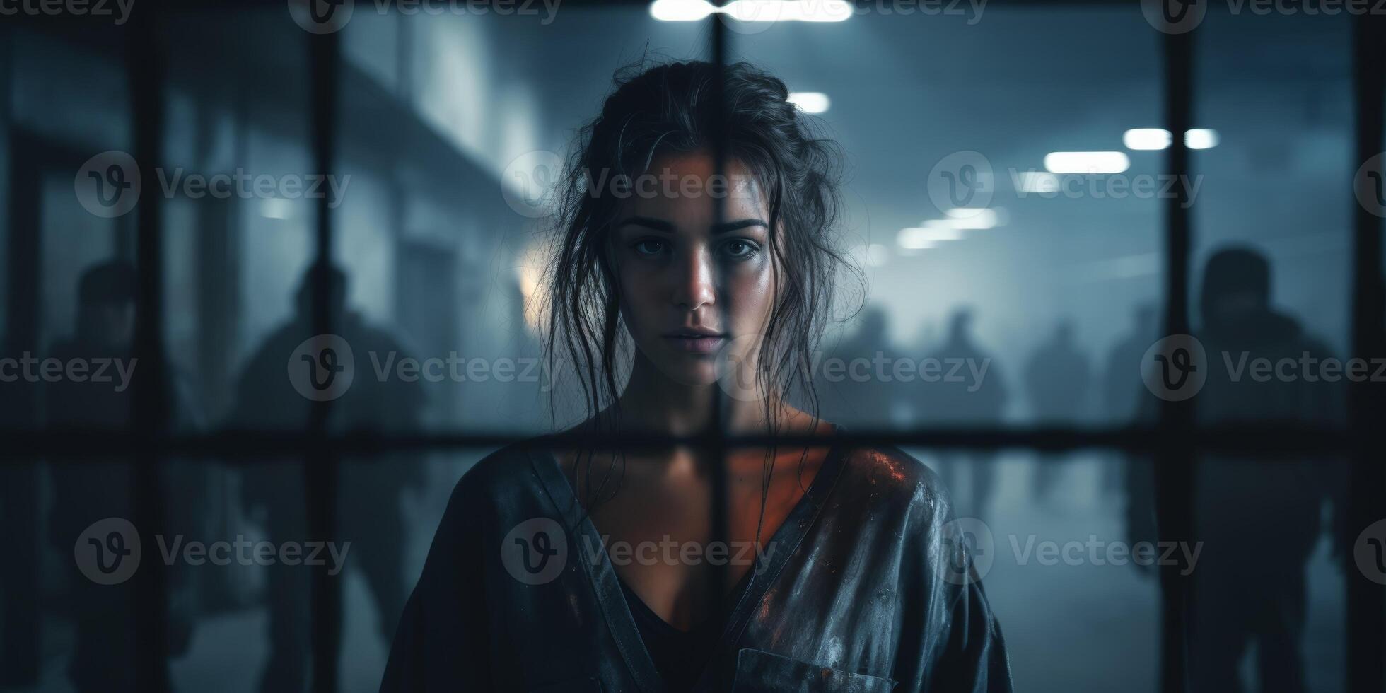 young woman prisoner photo