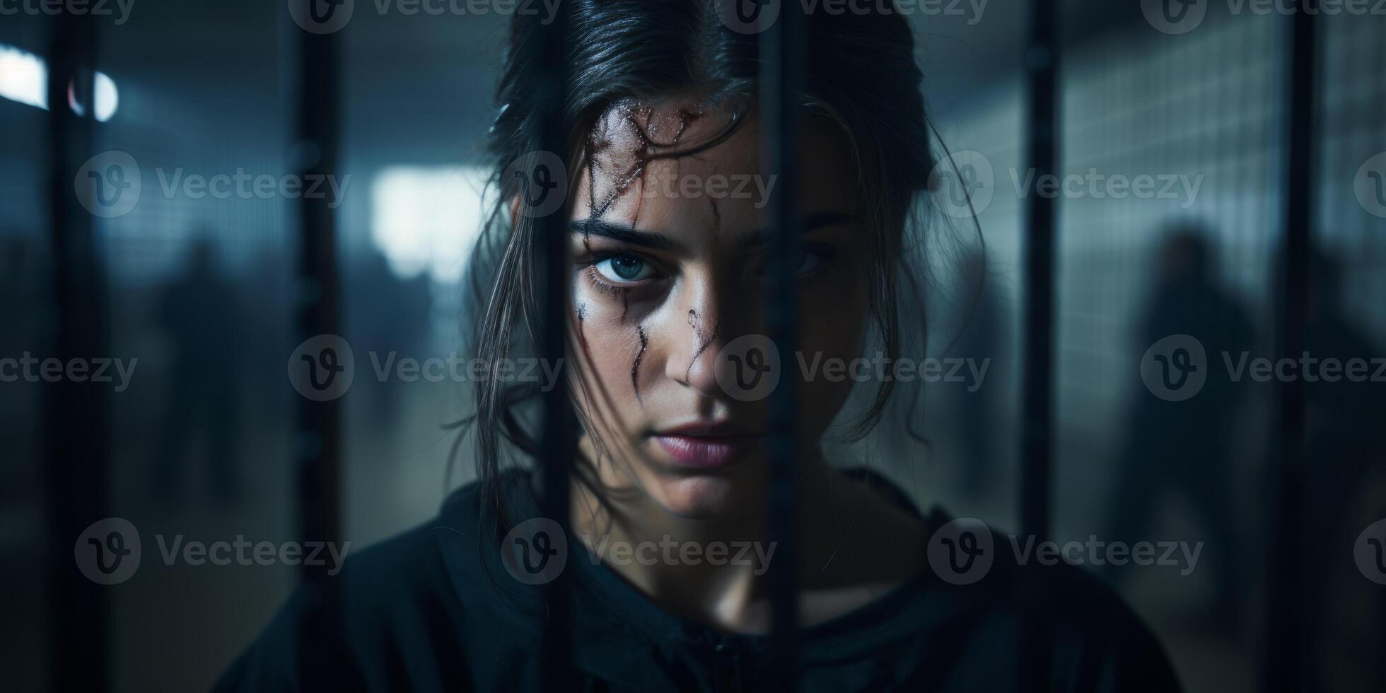 young woman prisoner photo