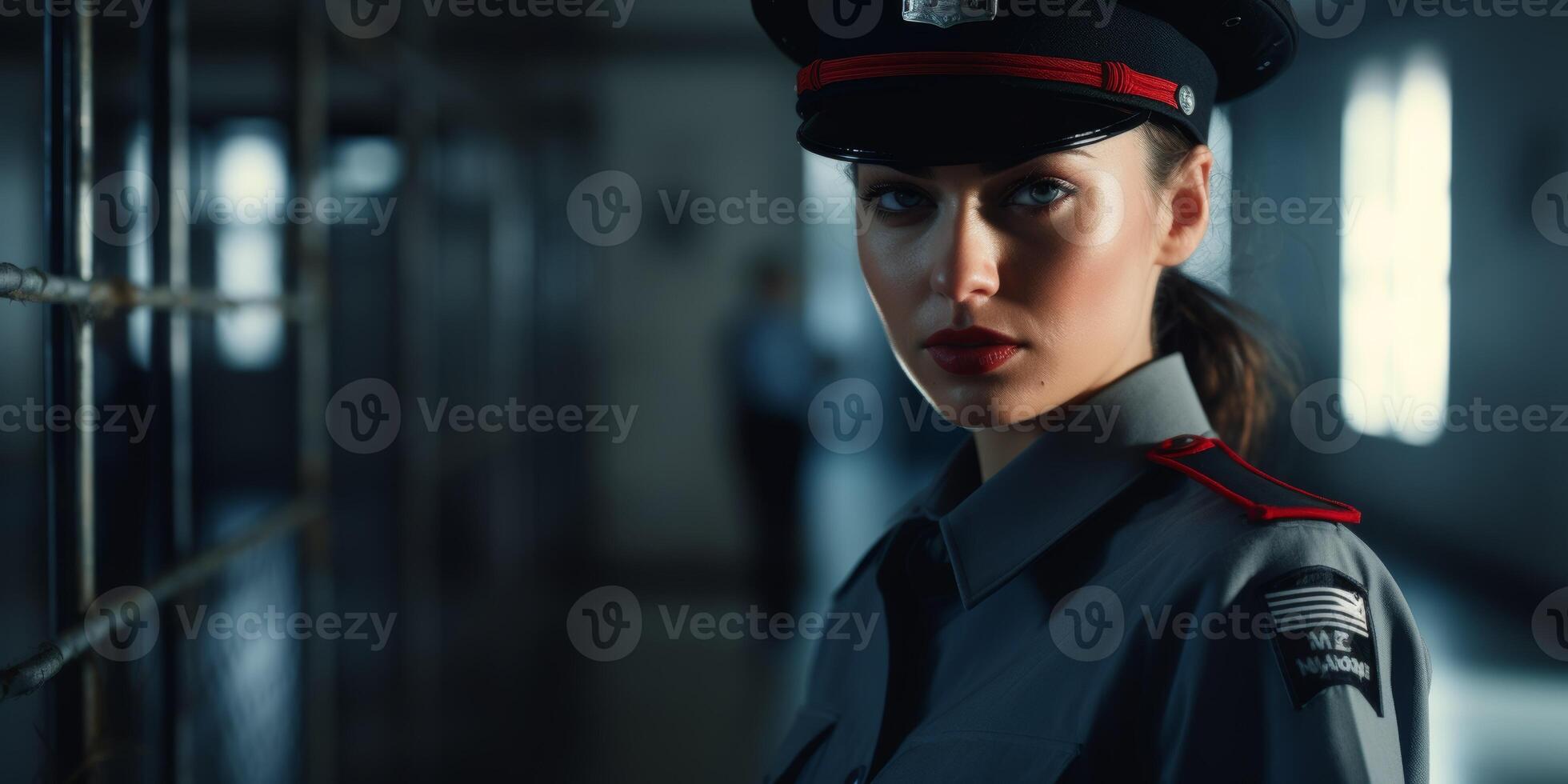 female guard in prison photo