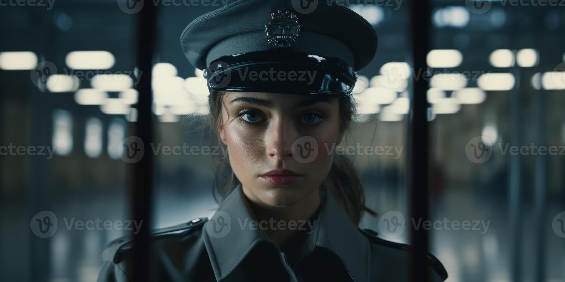 female guard in prison photo