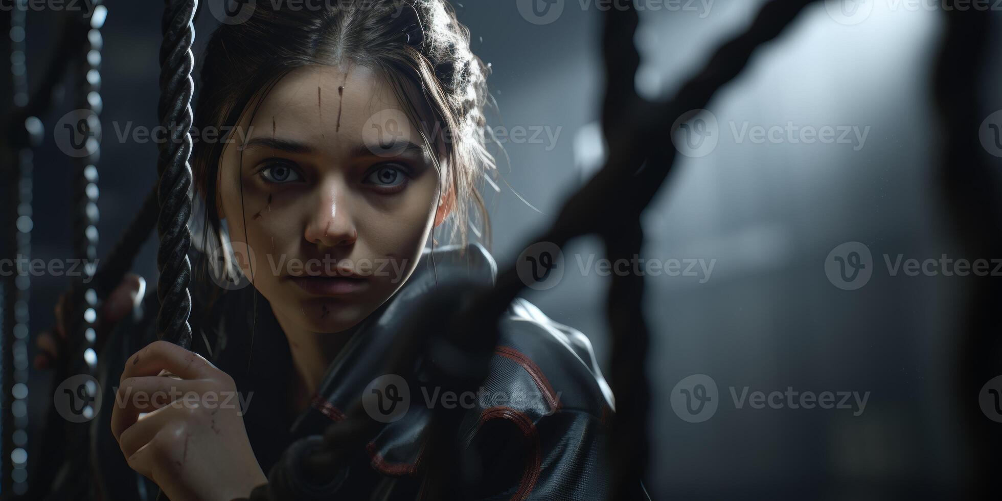 young woman prisoner photo