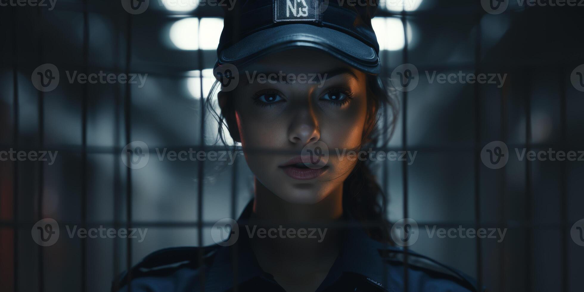 female guard in prison photo