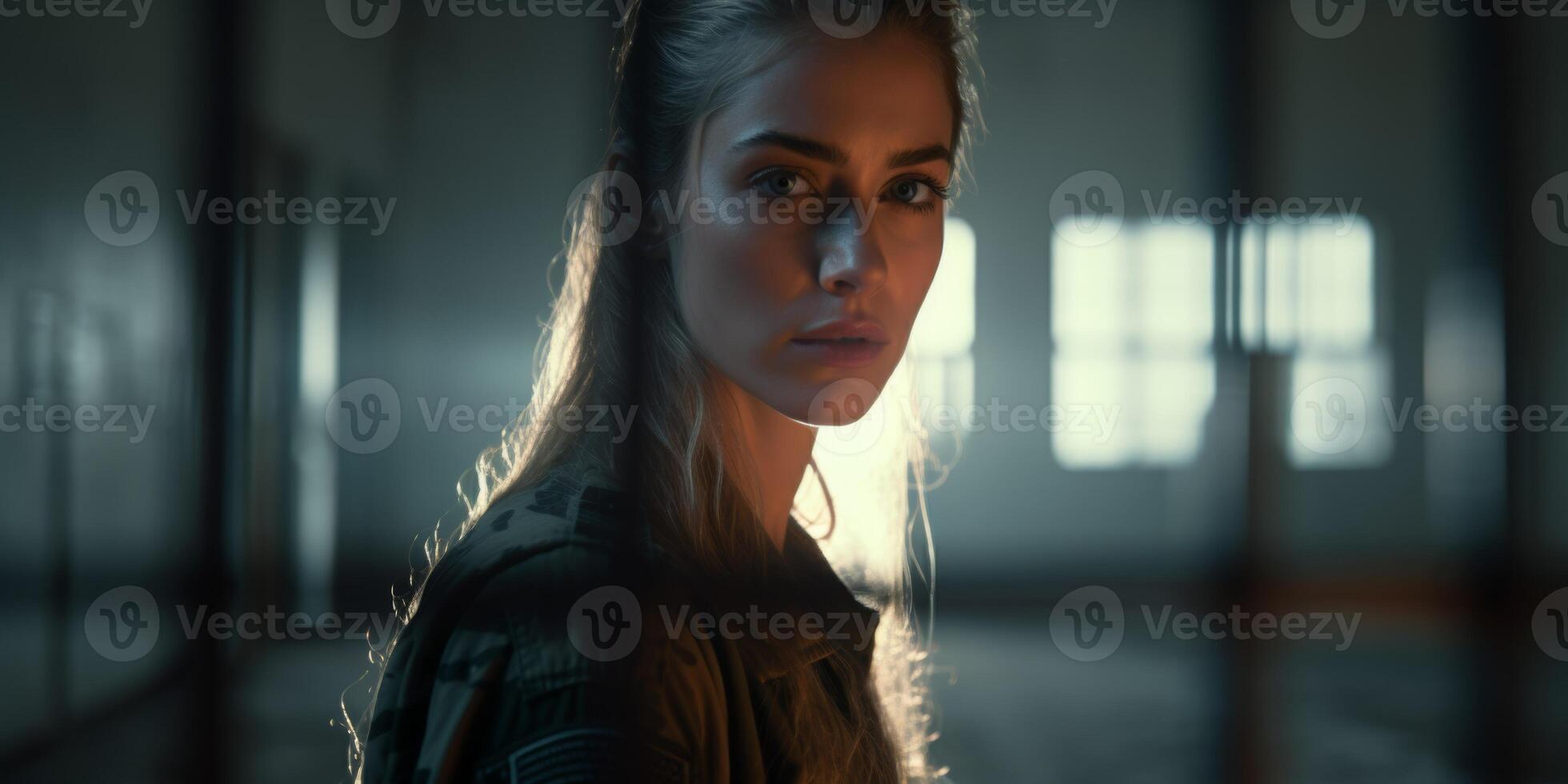 young woman prisoner photo