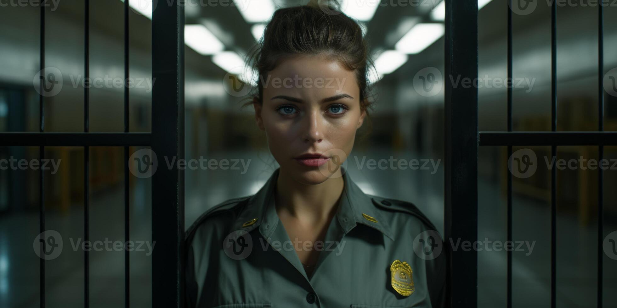 female guard in prison photo