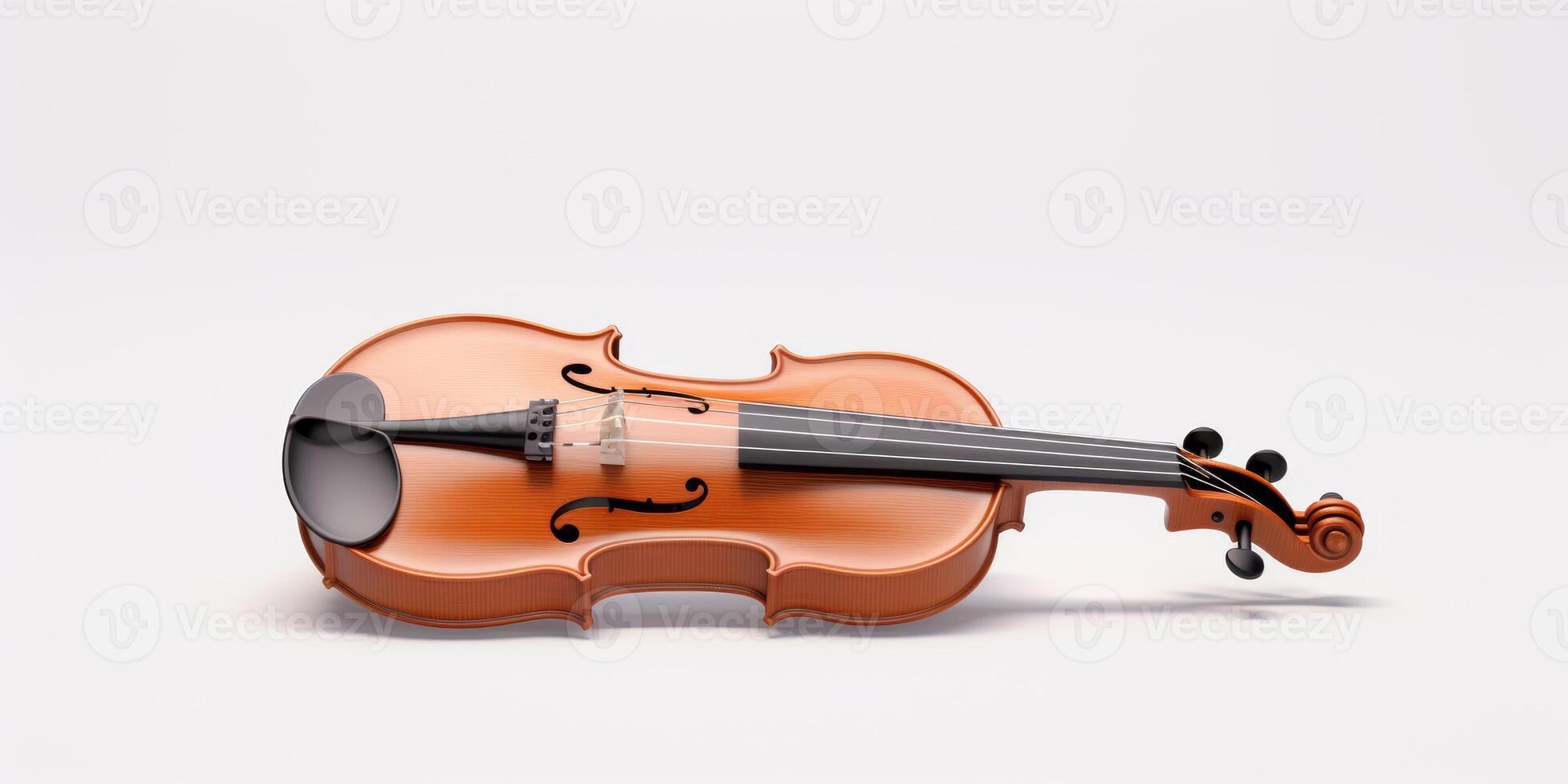 violin on white background photo