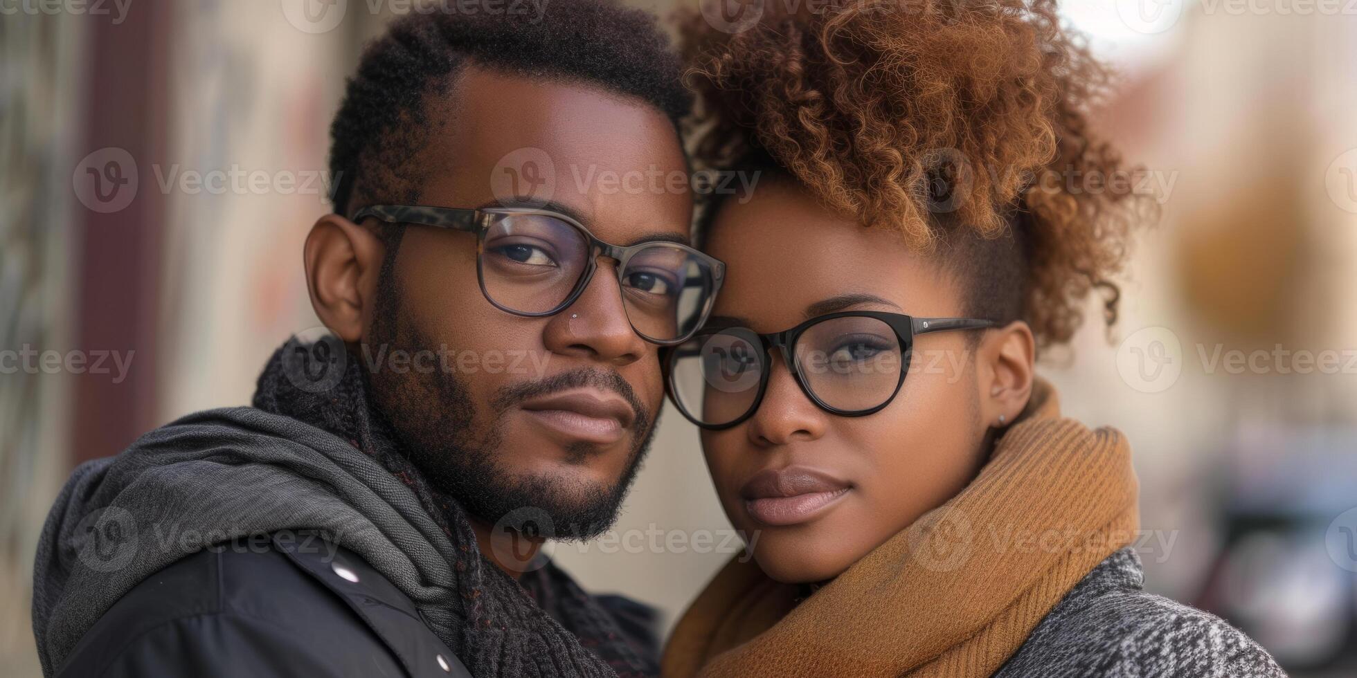 couple in love close-up portrait photo
