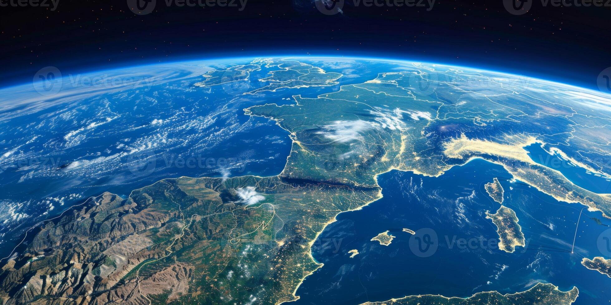 view of earth from space