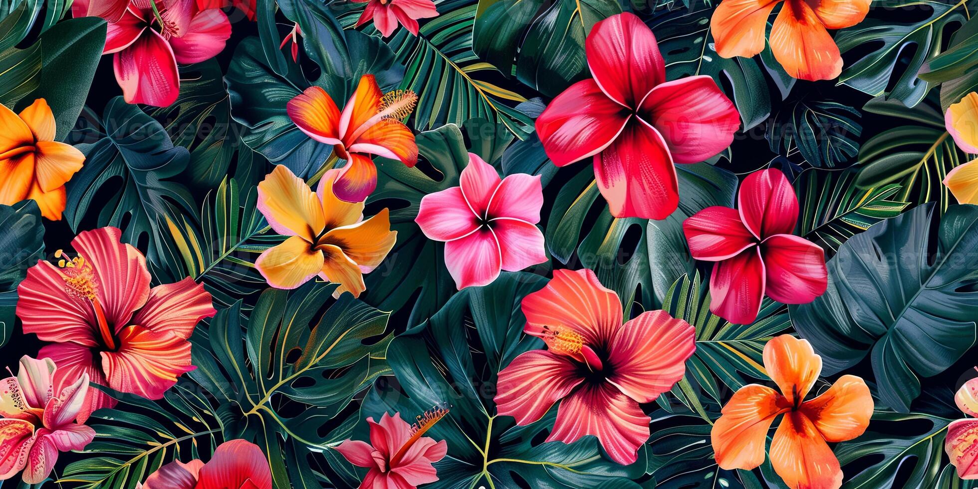 Abstract Botanical Florals background pattern photo