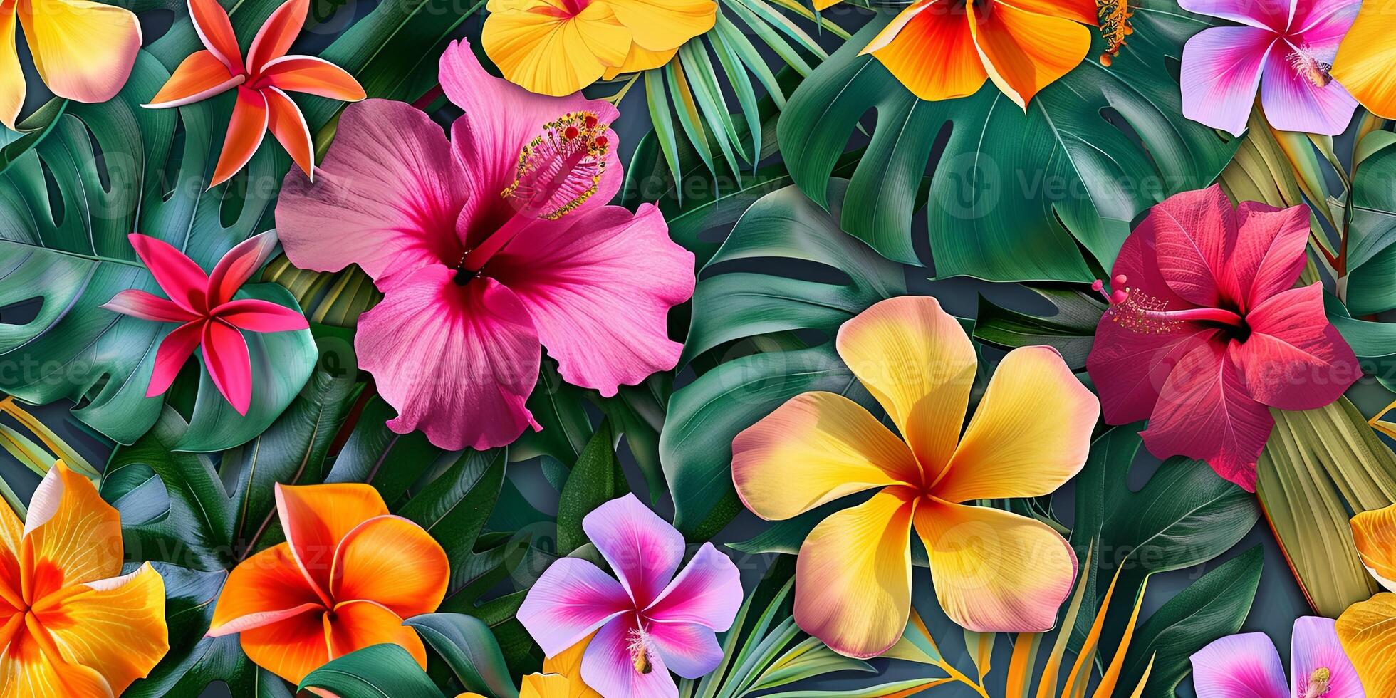 Abstract Botanical Florals background pattern photo