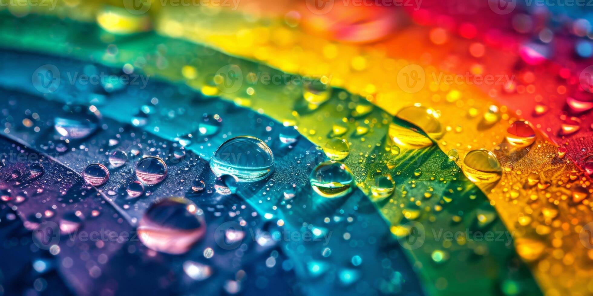 psychedelic background with rainbow colors splashes photo