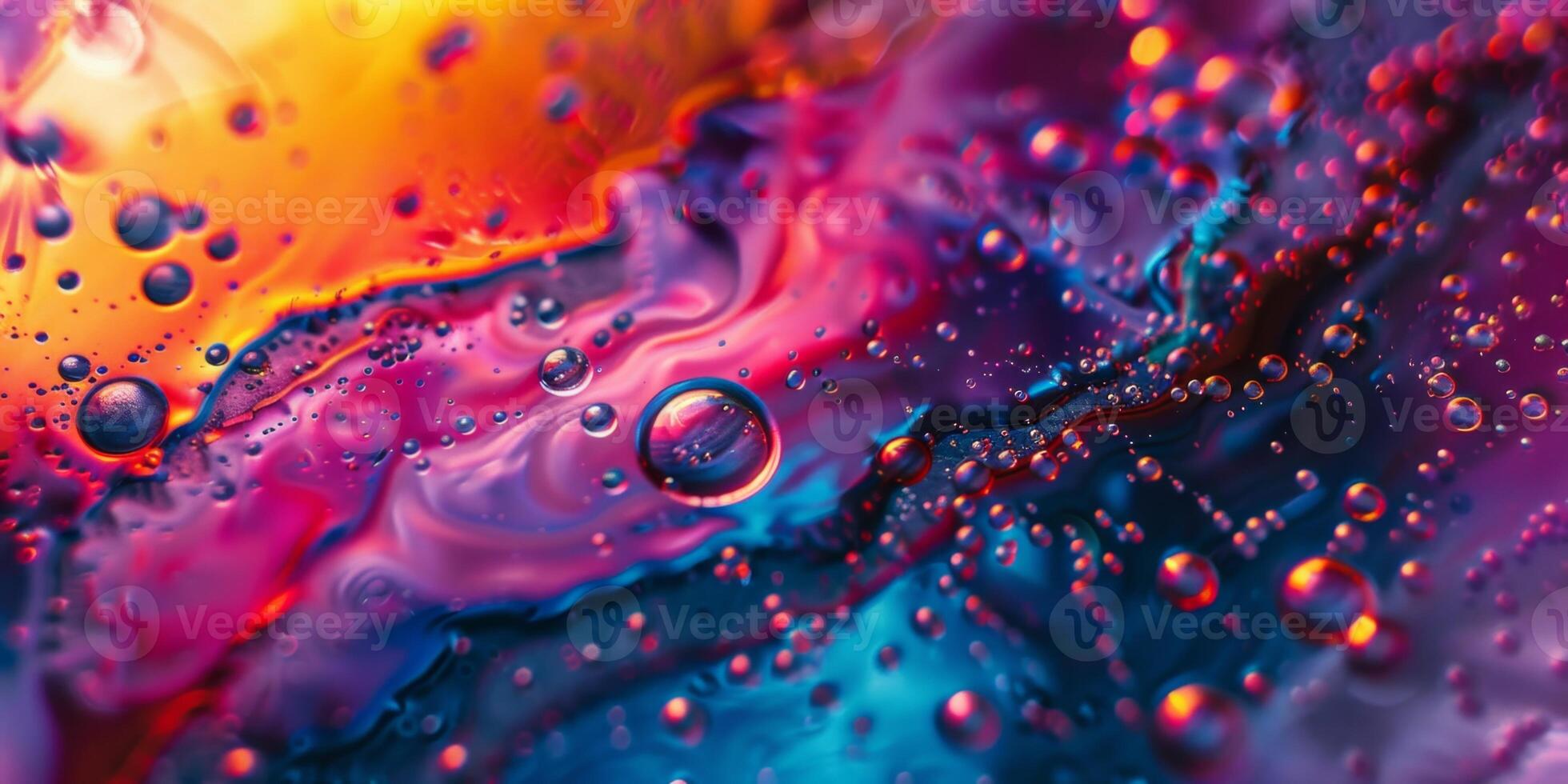 psychedelic background with rainbow colors splashes photo