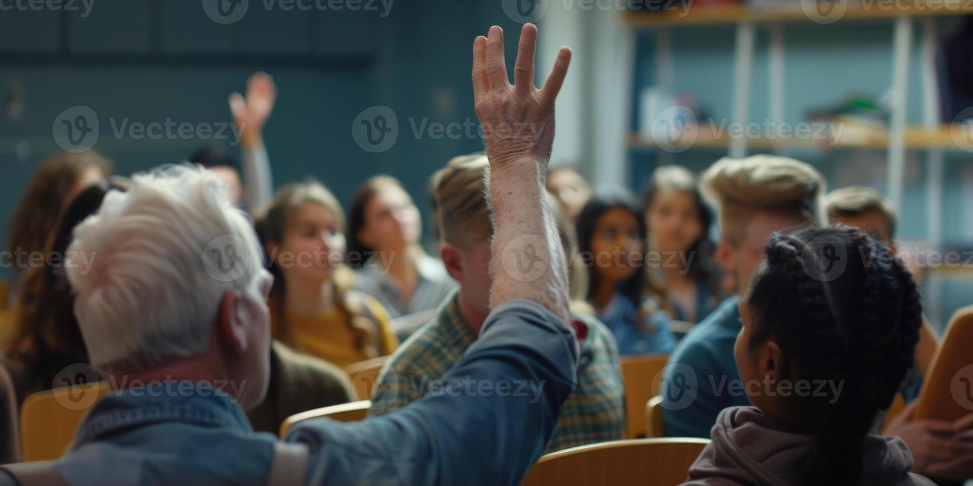 Genervoting at a public meeting ative AI photo
