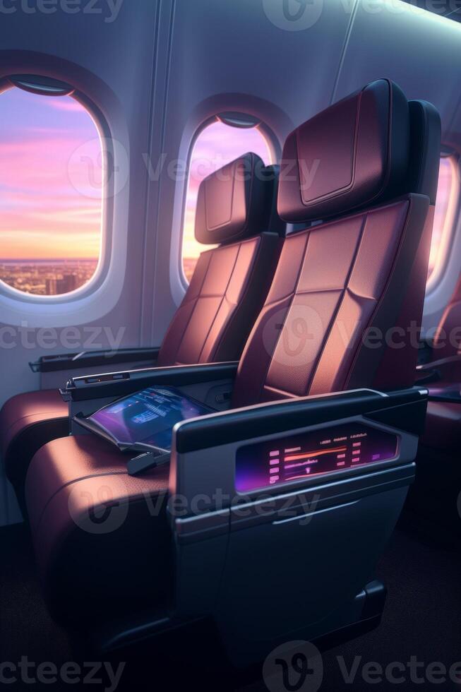 business jet interior business class photo