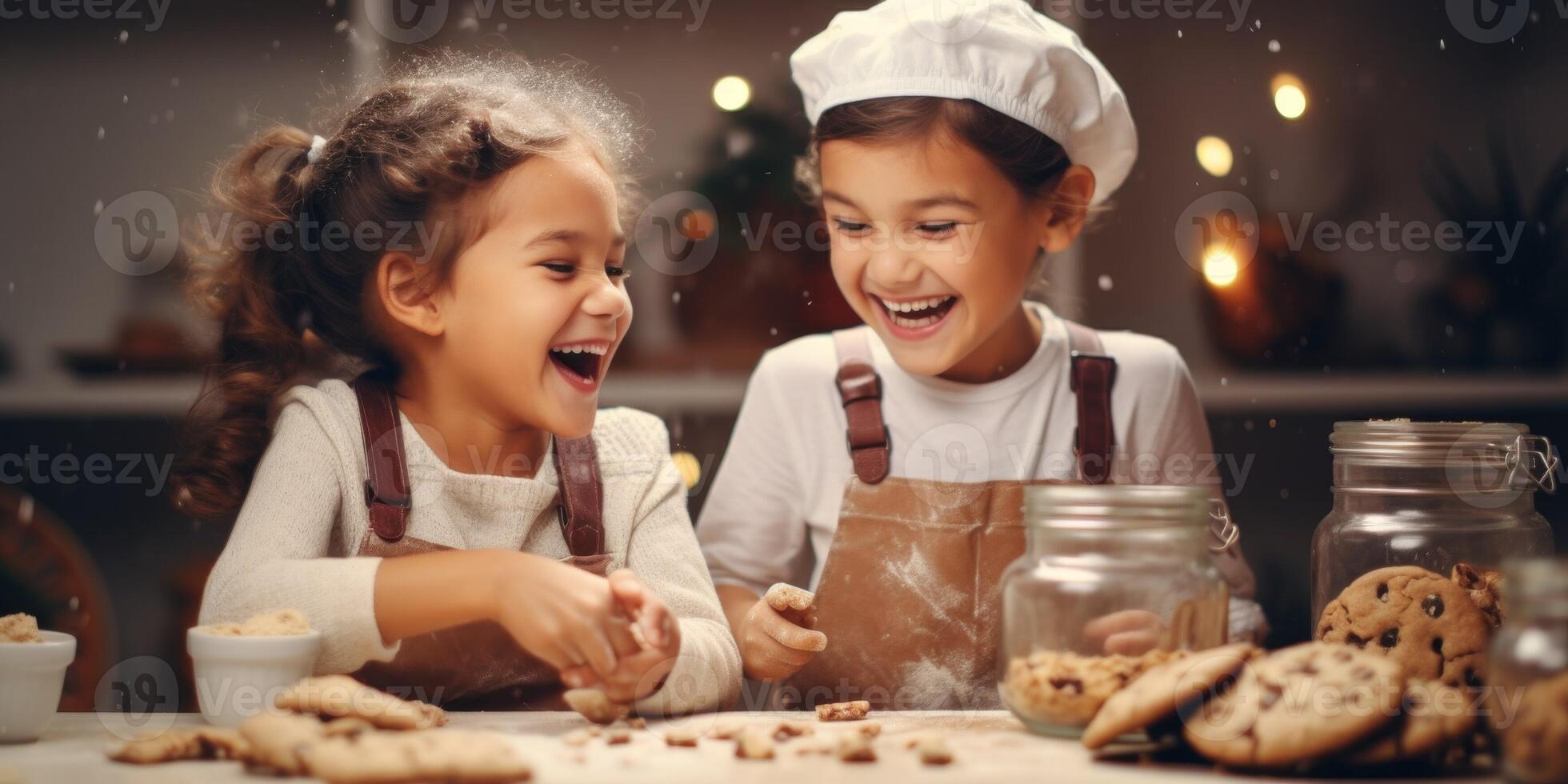children making cookies 44543543 Stock Photo at Vecteezy