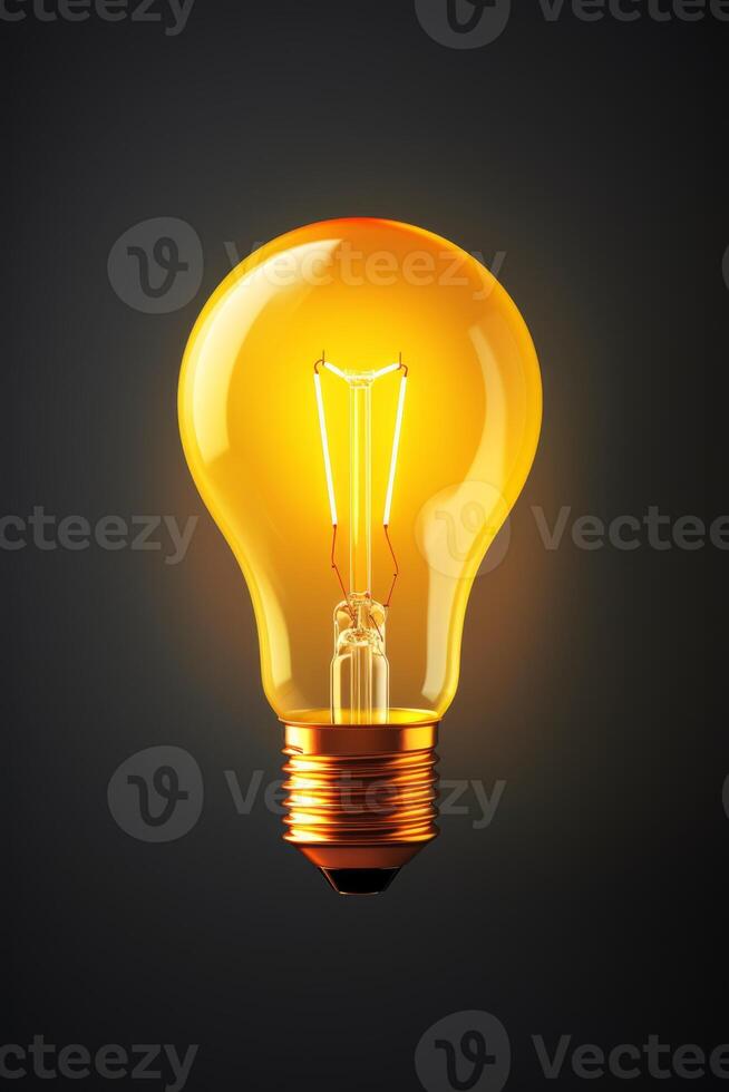 light bulb infographic idea photo