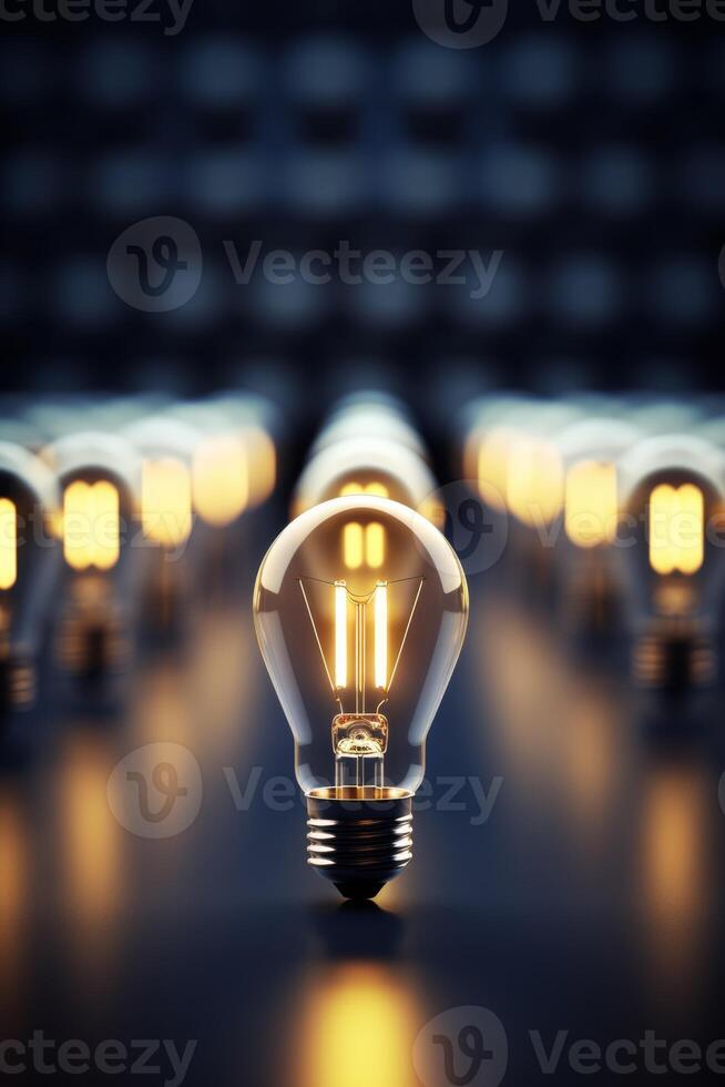 light bulb infographic idea photo