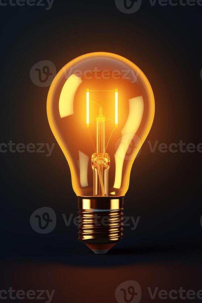 light bulb infographic idea photo