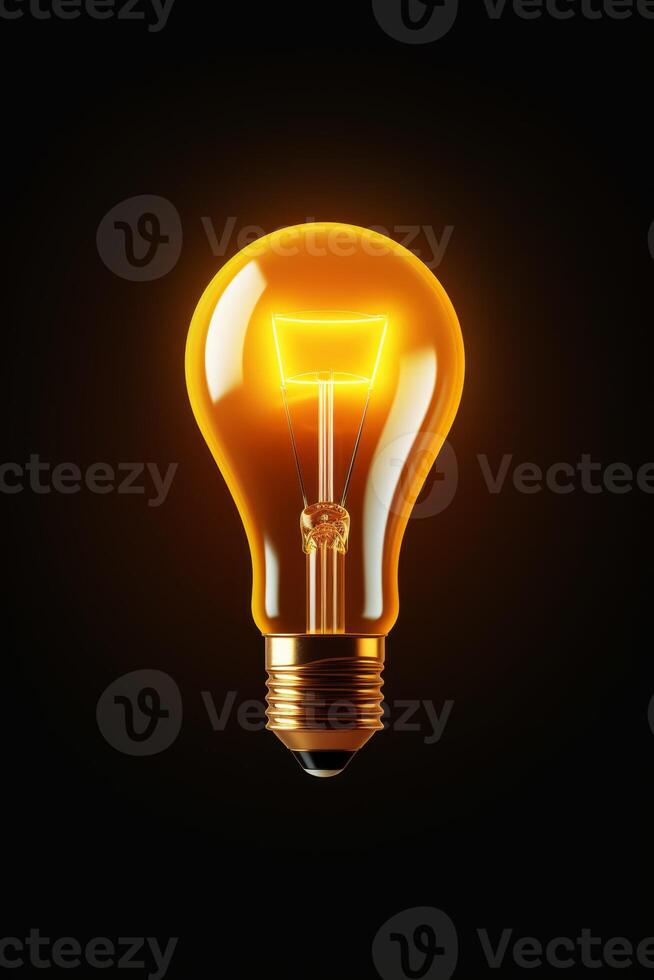 light bulb infographic idea photo