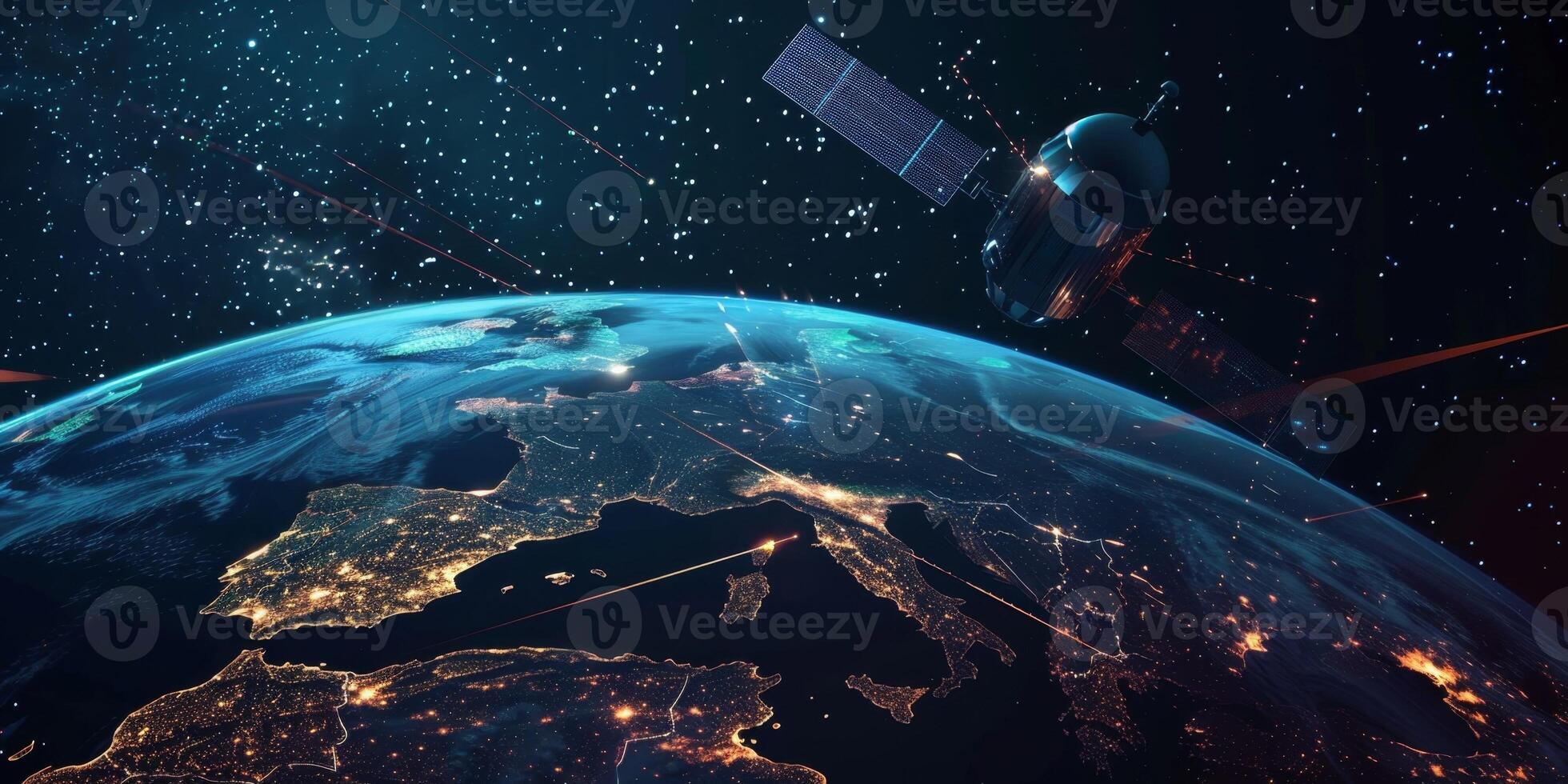 satellite in Earth orbit photo