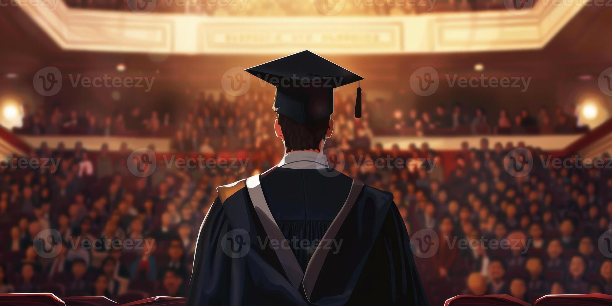 graduate back view photo