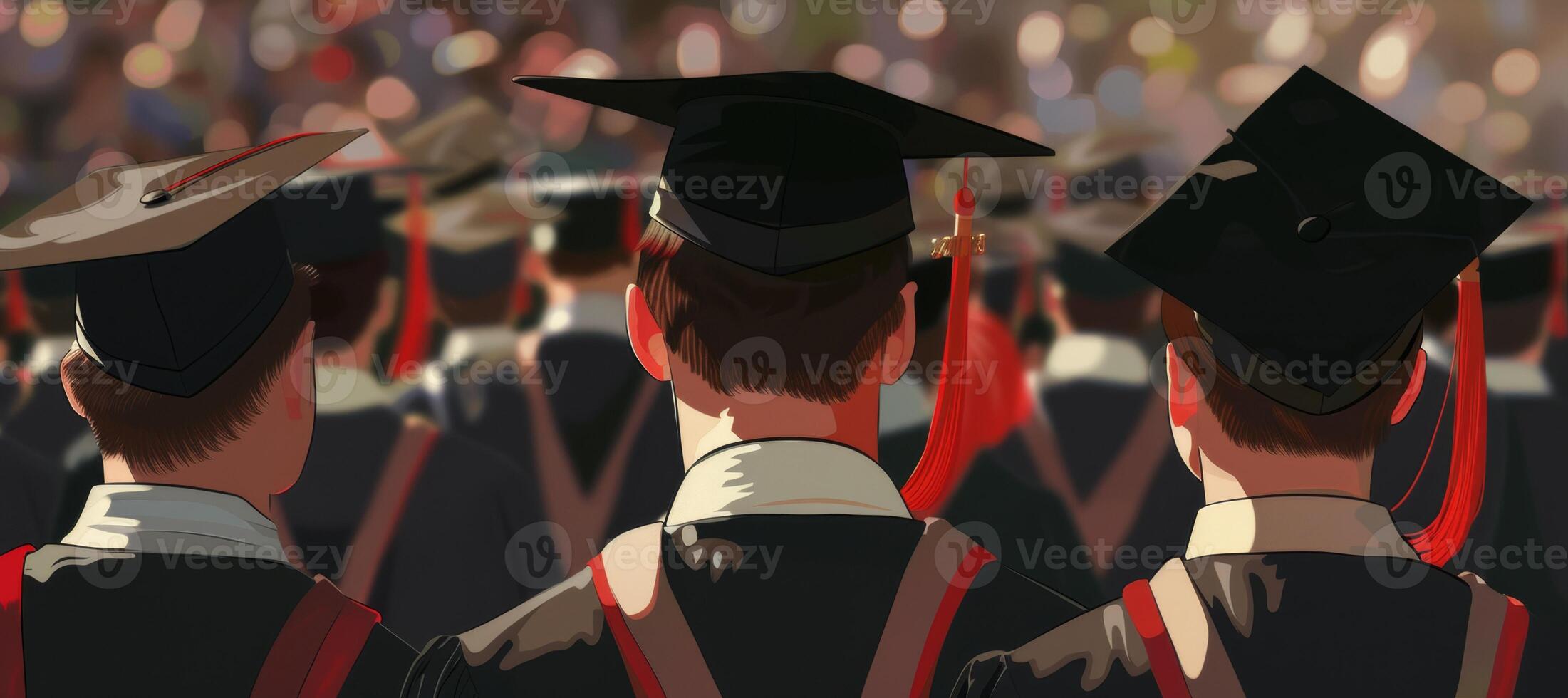 graduate back view photo