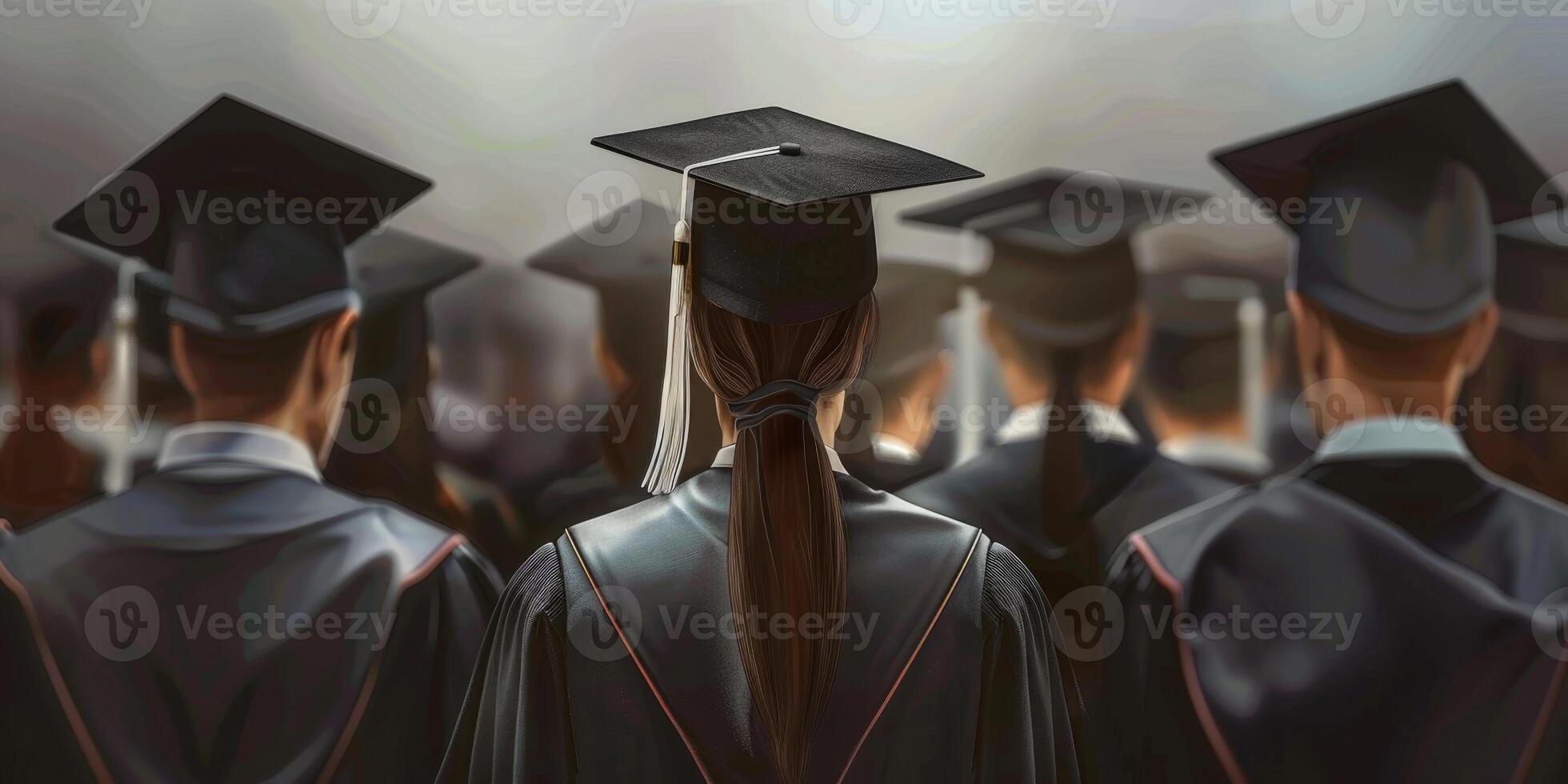 graduate back view photo
