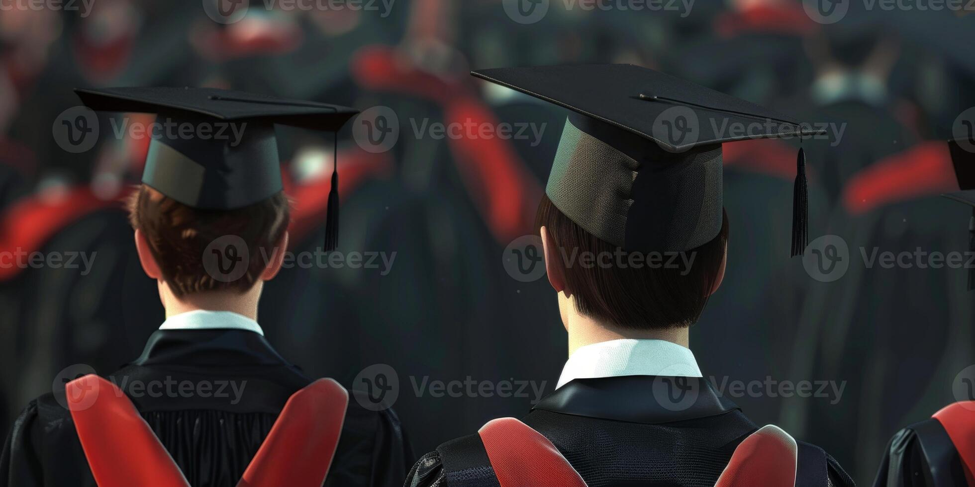 graduate back view photo