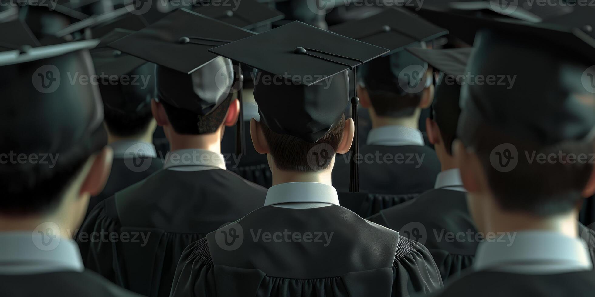 graduate back view photo