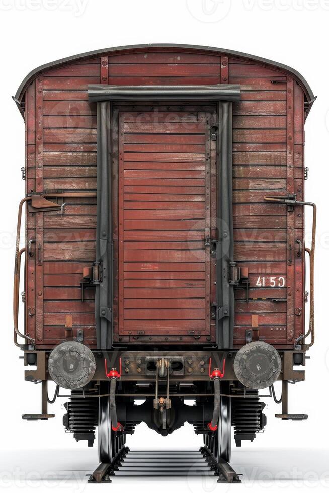 freight train on rails photo