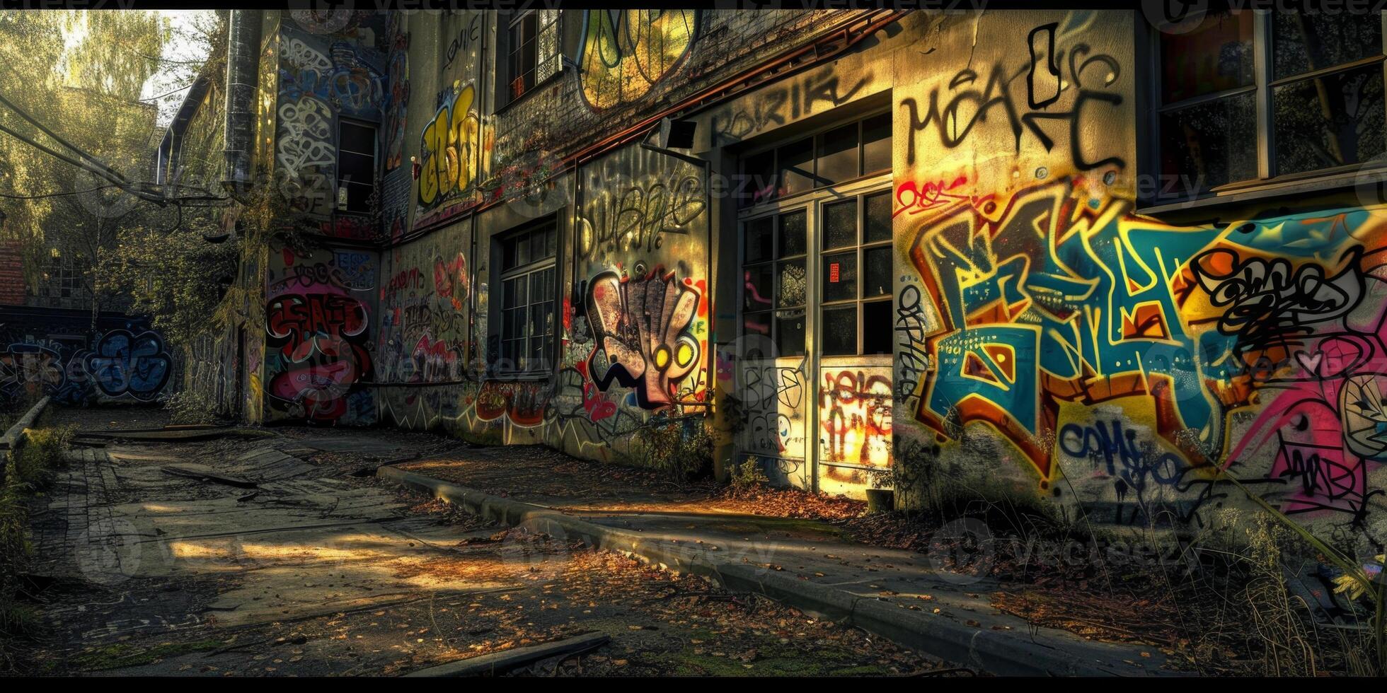 graffiti on the street photo