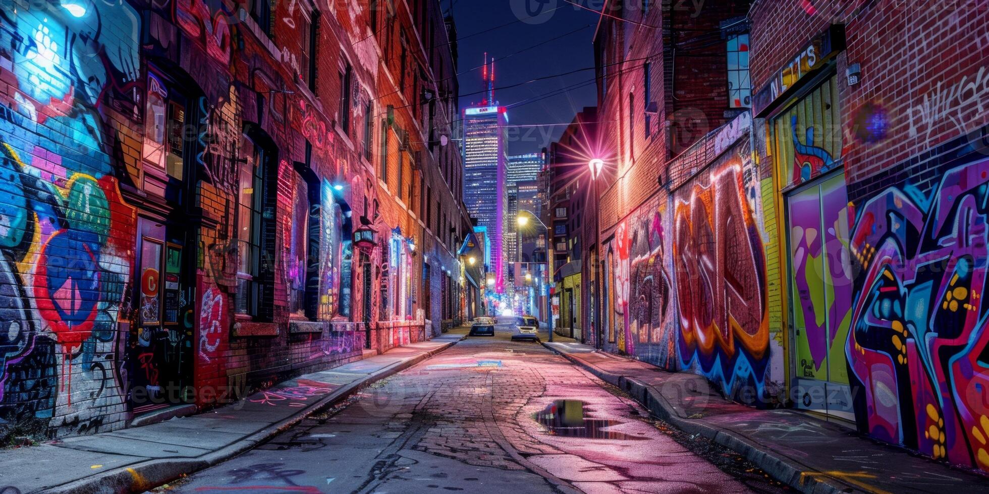 graffiti on the street photo