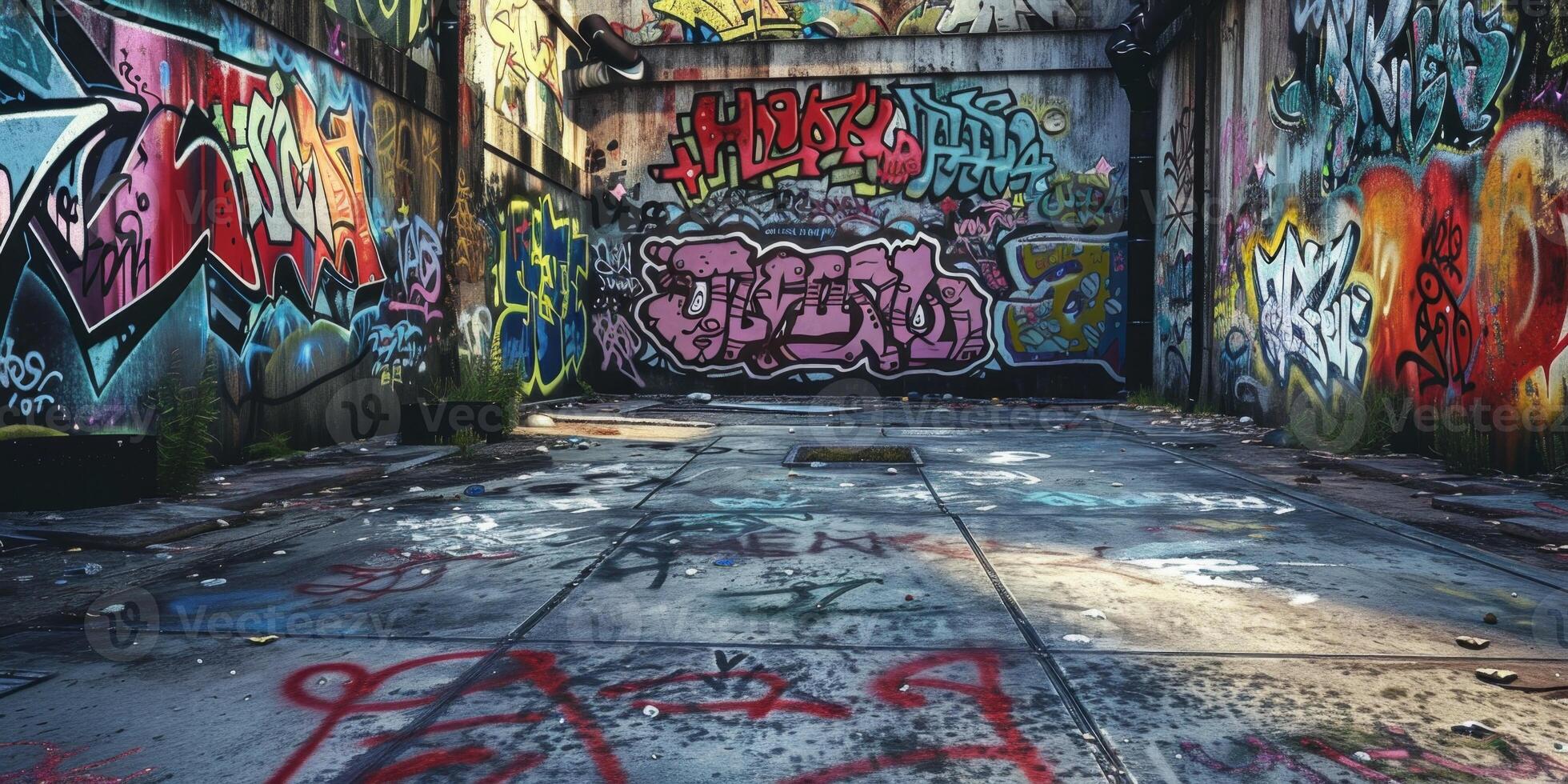 graffiti on the street photo