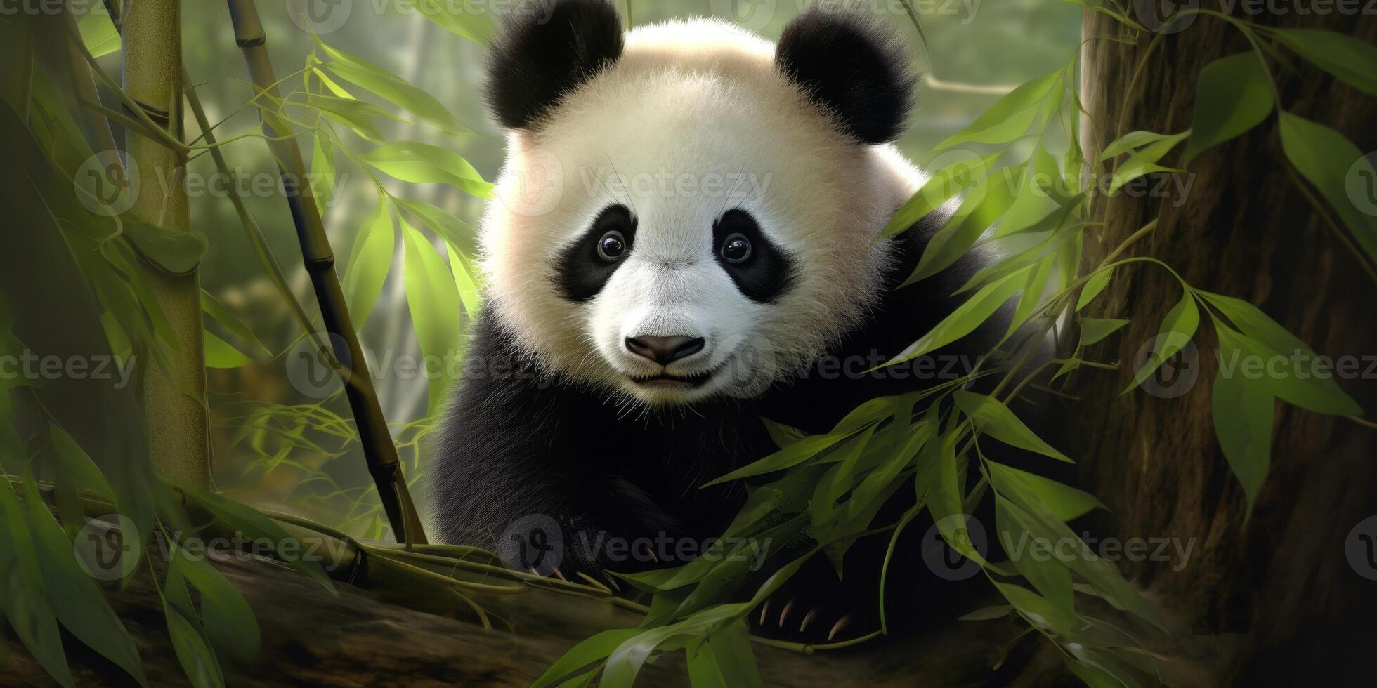 Panda in the wild photo